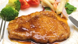 豚ロースの甘辛ステーキ