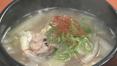 白神ねぎをふんだんに使った「サムゲタン風」 midori251004-3